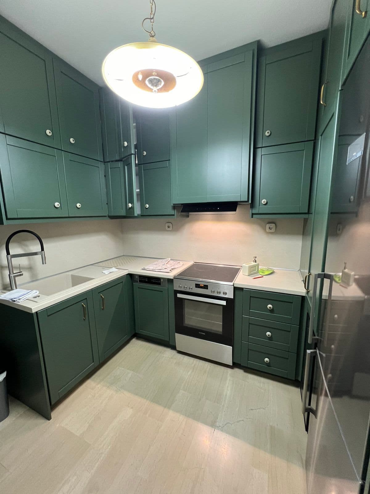 Dark Green Kitchen - 6