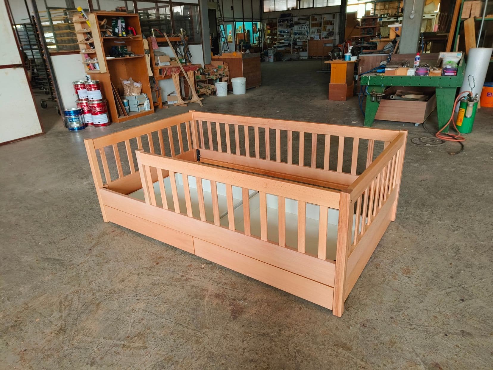 Solid Wood Baby Cot Bed - 2