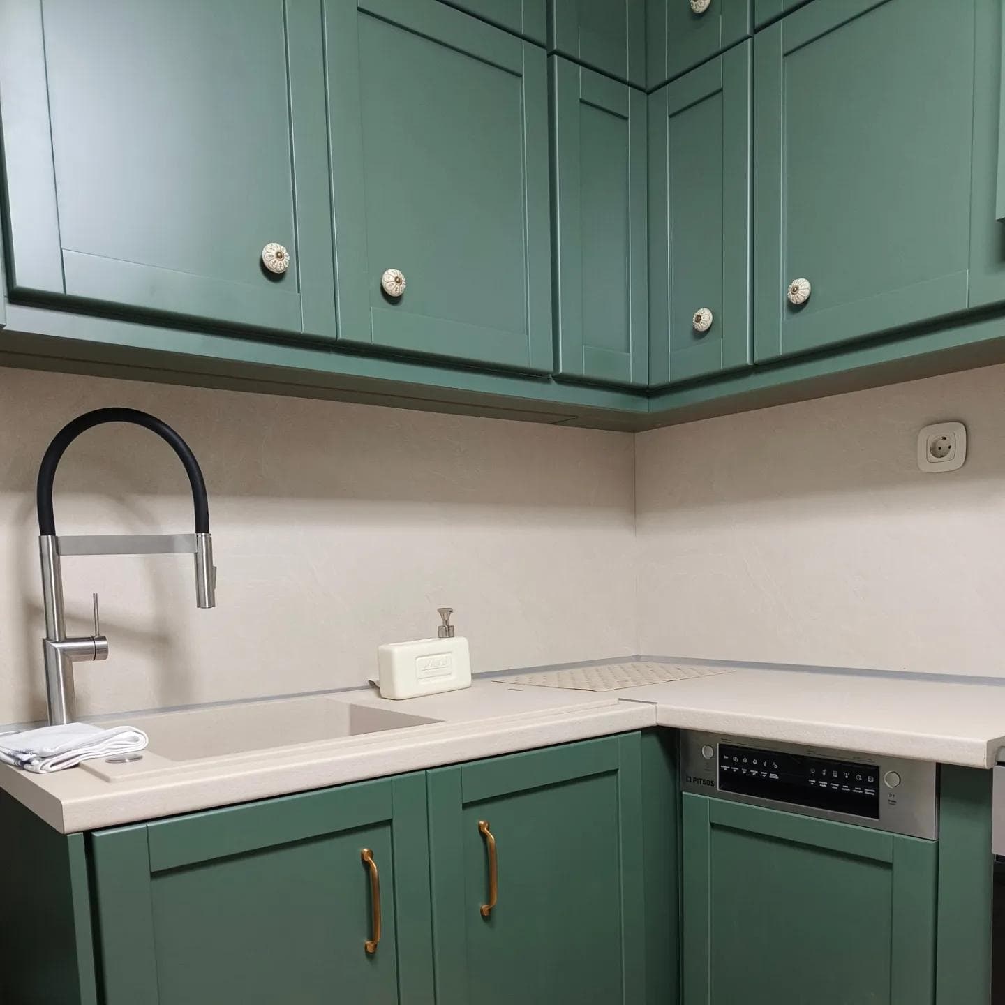 Dark Green Kitchen - 3